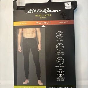 Eddie Bauer Warm Base Layer Pants - Black